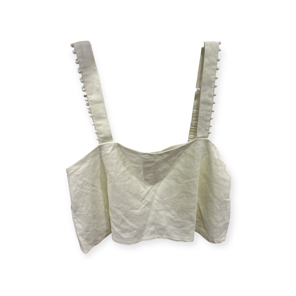 House of Harlow 1960 Cream Crop Tank Top, US 6 NWT